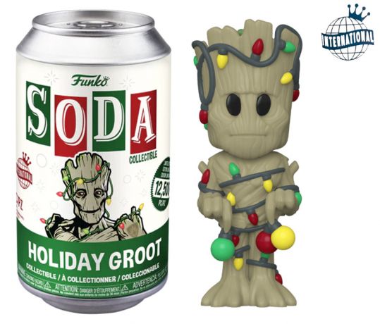 Figurine Funko Soda Marvel Comics Groot Noël (Canette Verte)