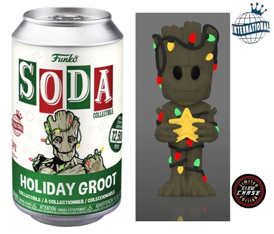 Figurine Funko Soda Marvel Comics Groot Noël (Canette Verte) [Chase]