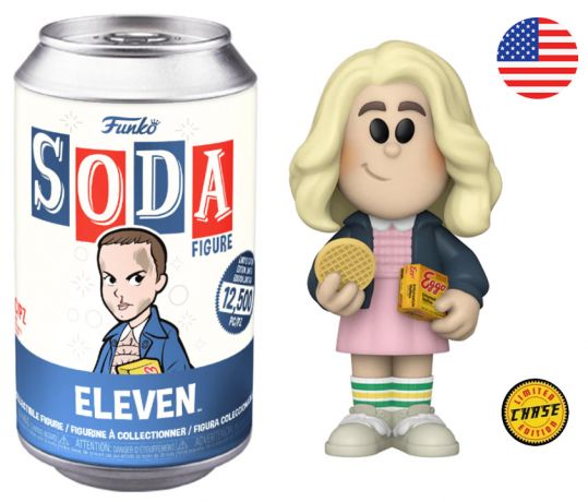 Figurine Funko Soda Stranger Things Onze (Canette Bleue) [Chase]