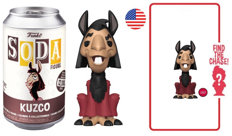 Figurine Funko Soda Kuzco, l'empereur mégalo [Disney] Kuzco (Canette Marron)