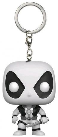 Figurine Funko Pop Marvel Comics Deadpool - Blanc - Porte-clés