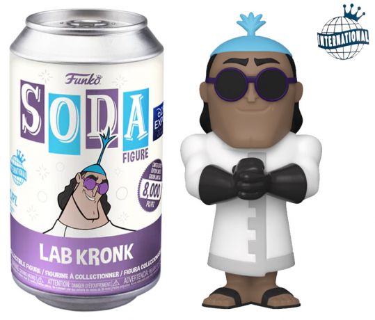Figurine Funko Soda Kuzco, l'empereur mégalo [Disney] Labo Kronk (Canette Violette)