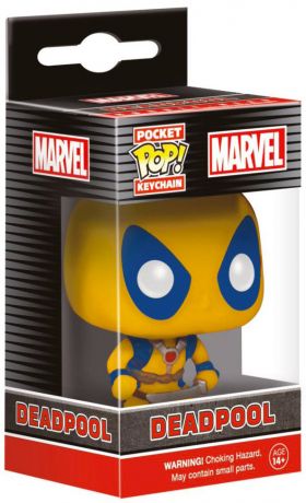 Figurine Funko Pop Marvel Comics Deadpool - Jaune - Porte-clés