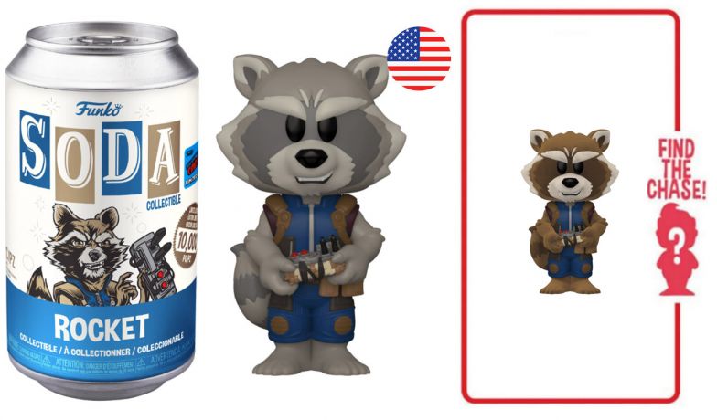 Figurine Funko Soda Les Gardiens de la Galaxie 2 [Marvel] Rocket (Canette Bleue)