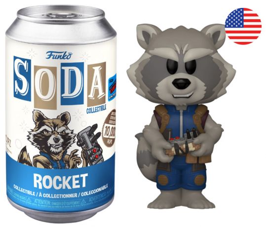 Figurine Funko Soda Les Gardiens de la Galaxie 2 [Marvel] Rocket (Canette Bleue)