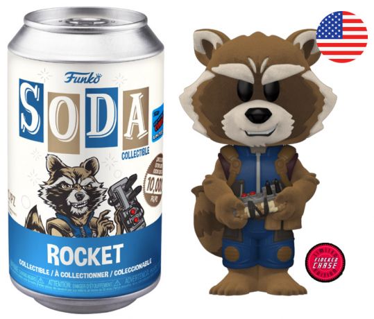 Figurine Funko Soda Les Gardiens de la Galaxie 2 [Marvel] Rocket (Canette Bleue) [Chase]