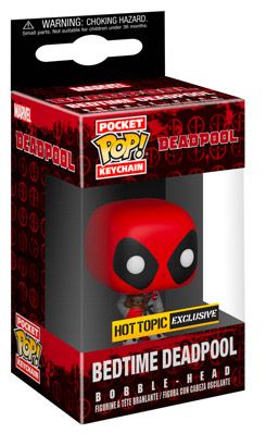 Figurine Funko Pop Deadpool [Marvel] Deadpool à l'heure du coucher - Porte-clés