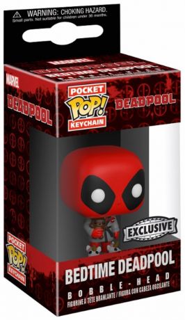 Figurine Funko Pop Deadpool [Marvel] Deadpool à l'heure du coucher - Porte-clés