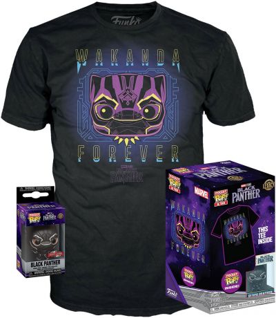 Figurine Funko Pop Black Panther [Marvel] Black Panther - Pocket - T-Shirt