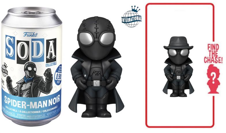 Figurine Funko Soda Marvel Comics Spider-Man Noir (Canette Bleue)