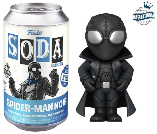 Figurine Funko Soda Marvel Comics Spider-Man Noir (Canette Bleue)