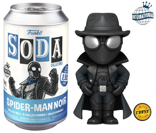 Figurine Funko Soda Marvel Comics Spider-Man Noir (Canette Bleue) [Chase]