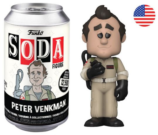Figurine Funko Soda SOS Fantômes Peter Venkman (Canette Noire)