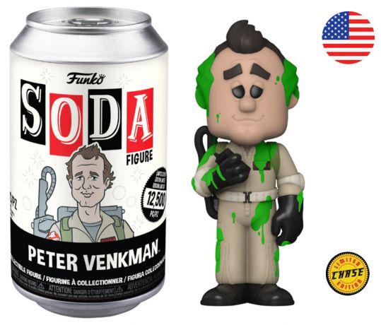 Figurine Funko Soda SOS Fantômes Peter Venkman (Canette Noire) [Chase]