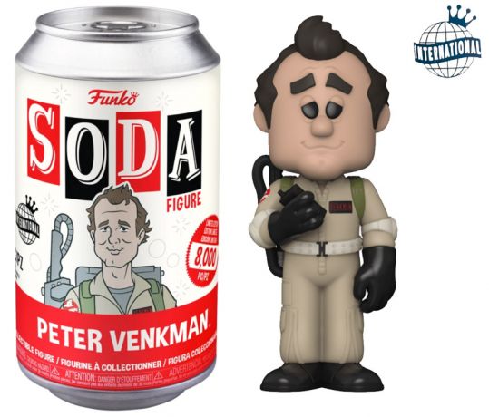 Figurine Funko Soda SOS Fantômes Peter Venkman (Canette Rouge)