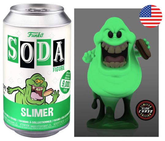 Figurine Funko Soda SOS Fantômes Slimer (Canette Verte) [Chase]