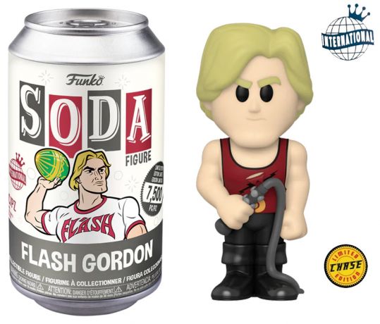 Figurine Funko Soda Guy l'Éclair Guy l'Eclair (Canette Noire) [Chase]