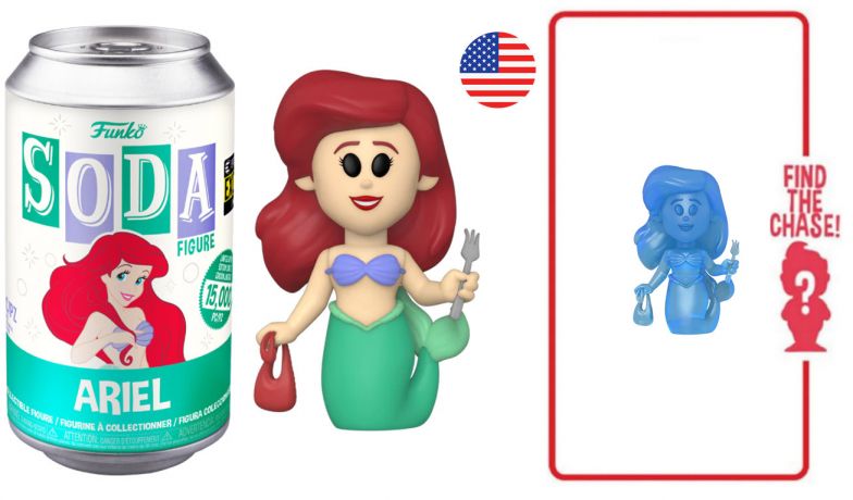 Figurine Funko Soda La Petite Sirène [Disney] Ariel (Canette Verte)