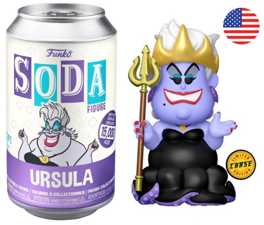 Figurine Funko Soda La Petite Sirène [Disney] Ursula (Canette Violette) [Chase]