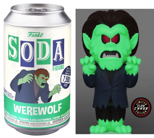 Figurine Funko Soda Scooby-Doo Loup-Garou (Canette Verte) [Chase]