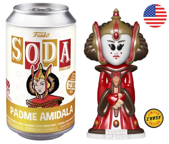 Figurine Funko Soda Star Wars Divers Padme Amidala (Canette Jaune) [Chase]