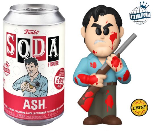 Figurine Funko Soda Ash vs Evil Dead Ash (Canette Rouge) [Chase]