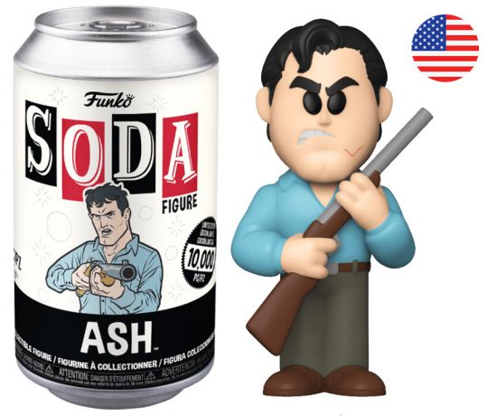 Figurine Funko Soda Ash vs Evil Dead Ash (Canette Noire)
