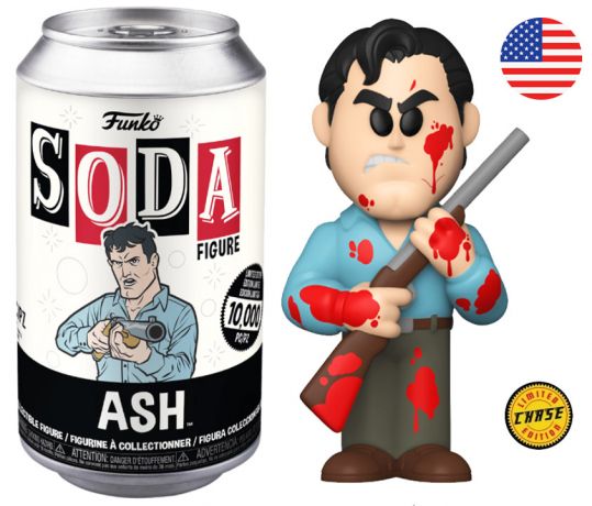 Figurine Funko Soda Ash vs Evil Dead Ash (Canette Noire) [Chase]