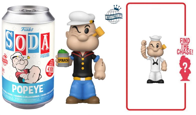 Figurine Funko Soda Popeye Popeye (Canette Bleue) 