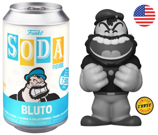 Figurine Funko Soda Popeye Bluto (Canette Bleue) [Chase]