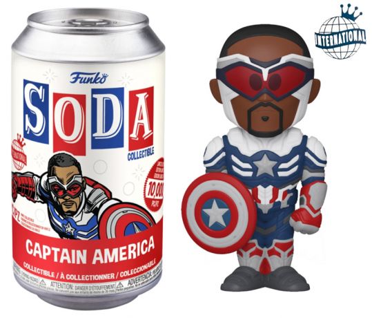 Figurine Funko Soda Falcon et le Soldat de l'Hiver Captain America (Canette Rouge)