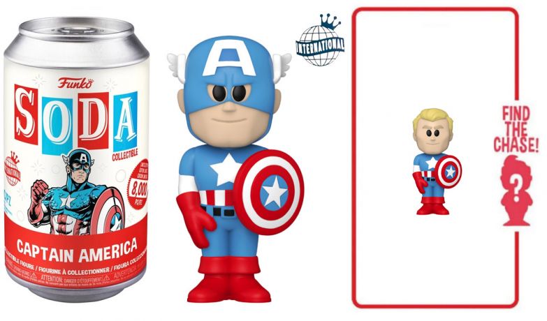 Figurine Funko Soda Marvel Comics Captain America (Canette Rouge)