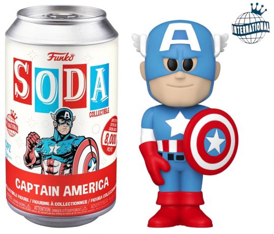 Figurine Funko Soda Marvel Comics Captain America (Canette Rouge)