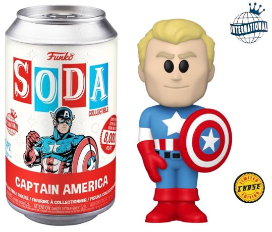 Figurine Funko Soda Marvel Comics Captain America (Canette Rouge) [Chase]