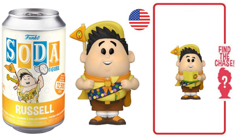 Figurine Funko Soda Là-Haut [Disney] Russell (Canette Orange)