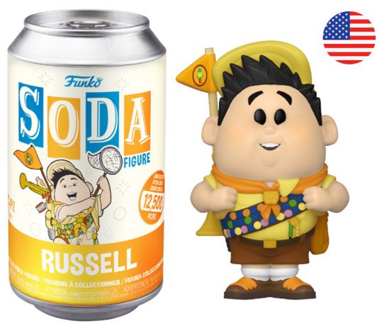 Figurine Funko Soda Là-Haut [Disney] Russell (Canette Orange)