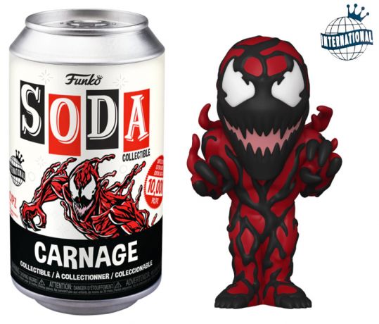 Figurine Funko Soda Marvel Comics Carnage (Canette Noire)