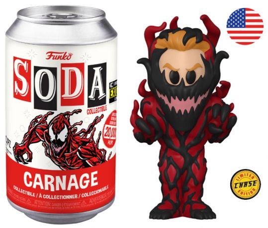 Figurine Funko Soda Marvel Comics Carnage (Canette Rouge) [Chase]