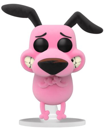 Figurine Funko Pop Cartoon Network #1070 Courage, le chien froussard - Flocked