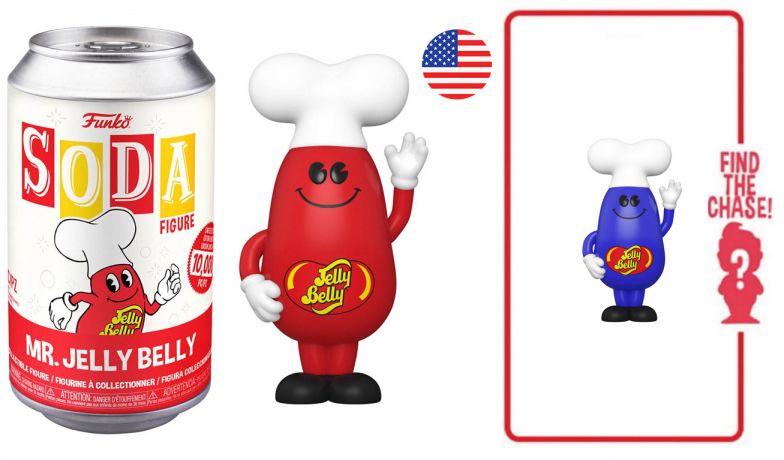 Figurine Funko Soda Icônes de Pub Mr. Jelly Belly (Canette Rouge)