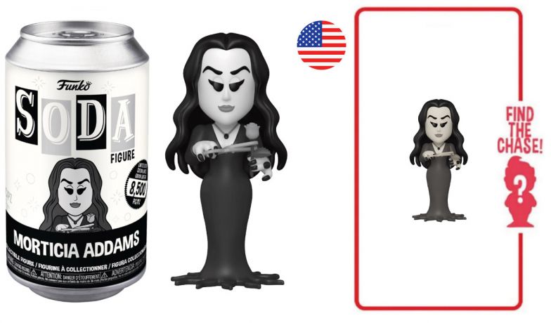 Figurine Funko Soda La Famille Addams Morticia Addams (Canette Noire)