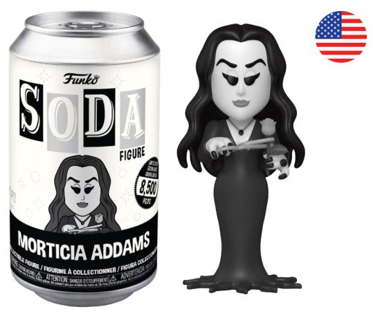 Figurine Funko Soda La Famille Addams Morticia Addams (Canette Noire)