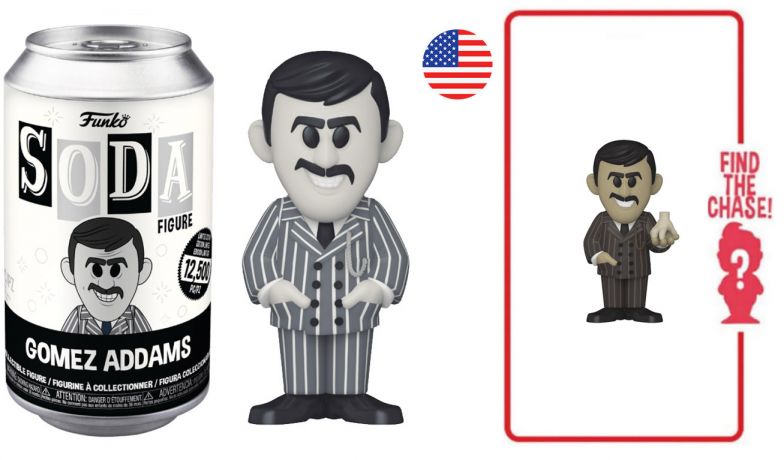 Figurine Funko Soda La Famille Addams Gomez Addams (Canette Noire)