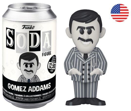 Figurine Funko Soda La Famille Addams Gomez Addams (Canette Noire)