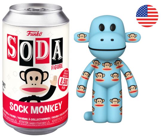 Figurine Funko Soda Icônes de Pub Sock Monkey (Canette Rouge)