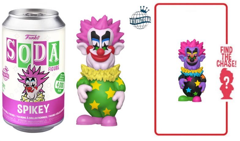 Figurine Funko Soda Les Clowns tueurs venus d'ailleurs Spikey (Canette Rose)