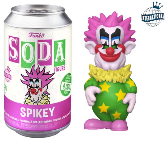 Figurine Funko Soda Les Clowns tueurs venus d'ailleurs Spikey (Canette Rose)