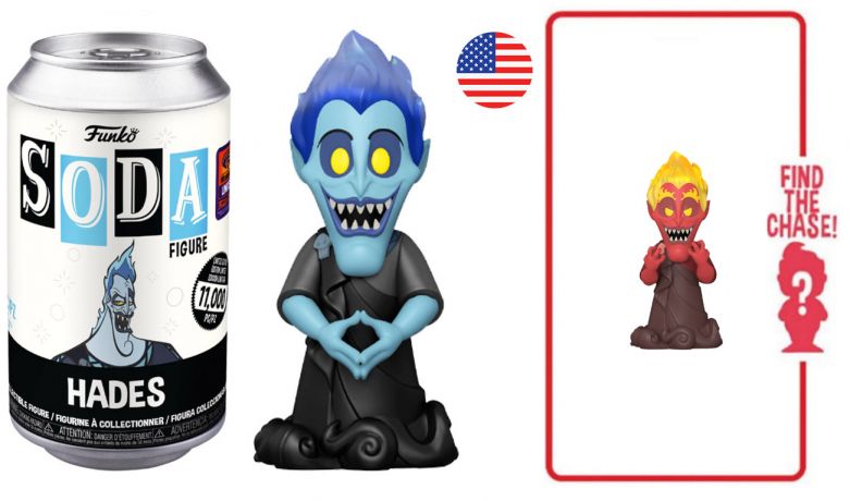 Figurine Funko Soda Hercule [Disney] Hades (Canette Noire)