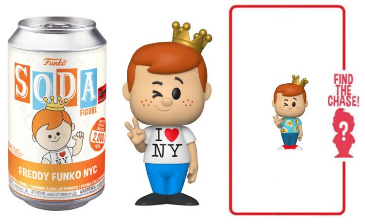 Figurine Funko Soda Freddy Funko Freddy Funko NYCC (Canette Orange)