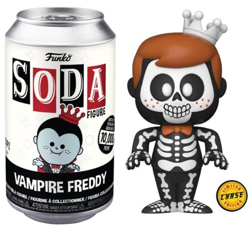 Figurine Funko Soda Freddy Funko Squelette Freddy (Canette Noire) [Chase]